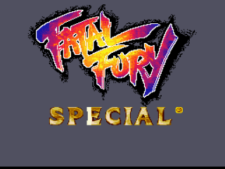 Fatal Fury title screen for Super Nintendo